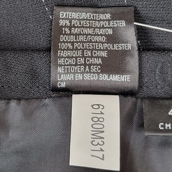 Tahari Arthur Levine Women Black Pinstripe Career Skirt Size 4 - Picture 7 of 7